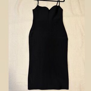 House of CB Black Strapless Dress